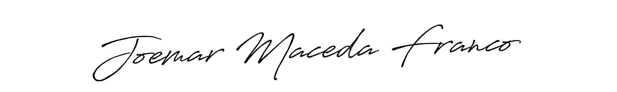 Similarly Antro_Vectra_Bolder is the best handwritten signature design. Signature creator online .You can use it as an online autograph creator for name Joemar Maceda Franco. Joemar Maceda Franco signature style 7 images and pictures png