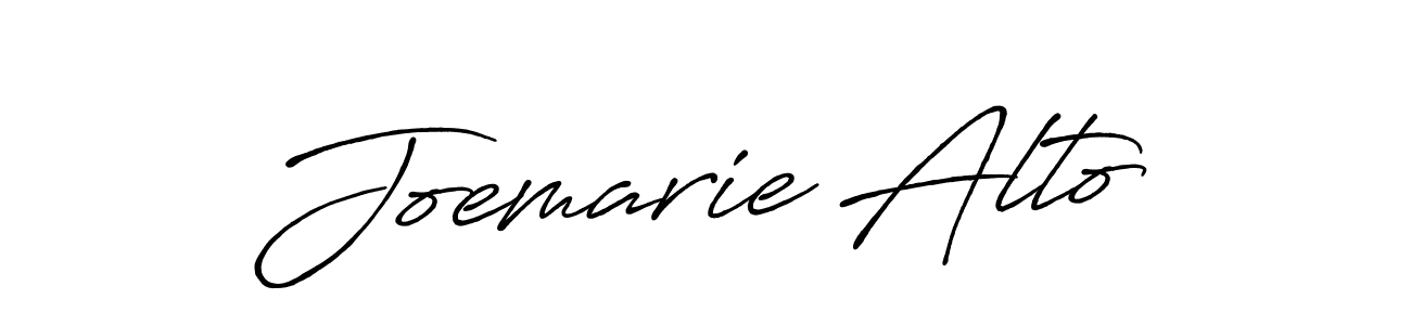 Also You can easily find your signature by using the search form. We will create Joemarie Alto name handwritten signature images for you free of cost using Antro_Vectra_Bolder sign style. Joemarie Alto signature style 7 images and pictures png