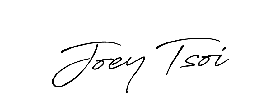 Make a beautiful signature design for name Joey Tsoi. With this signature (Antro_Vectra_Bolder) style, you can create a handwritten signature for free. Joey Tsoi signature style 7 images and pictures png