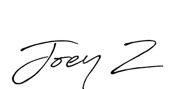 Use a signature maker to create a handwritten signature online. With this signature software, you can design (Antro_Vectra_Bolder) your own signature for name Joey Z. Joey Z signature style 7 images and pictures png