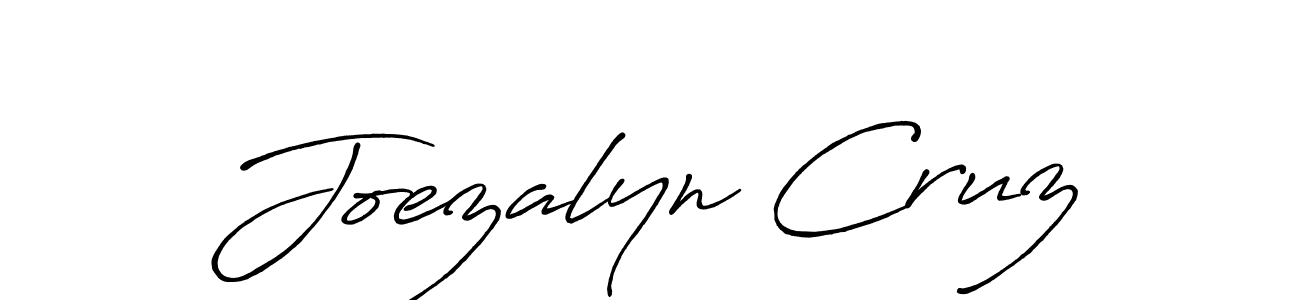 Joezalyn Cruz stylish signature style. Best Handwritten Sign (Antro_Vectra_Bolder) for my name. Handwritten Signature Collection Ideas for my name Joezalyn Cruz. Joezalyn Cruz signature style 7 images and pictures png