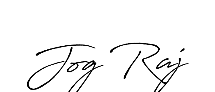 How to make Jog Raj name signature. Use Antro_Vectra_Bolder style for creating short signs online. This is the latest handwritten sign. Jog Raj signature style 7 images and pictures png