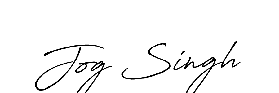 Design your own signature with our free online signature maker. With this signature software, you can create a handwritten (Antro_Vectra_Bolder) signature for name Jog Singh. Jog Singh signature style 7 images and pictures png