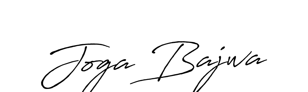 Use a signature maker to create a handwritten signature online. With this signature software, you can design (Antro_Vectra_Bolder) your own signature for name Joga Bajwa. Joga Bajwa signature style 7 images and pictures png