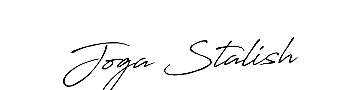 Make a short Joga Stalish signature style. Manage your documents anywhere anytime using Antro_Vectra_Bolder. Create and add eSignatures, submit forms, share and send files easily. Joga Stalish signature style 7 images and pictures png