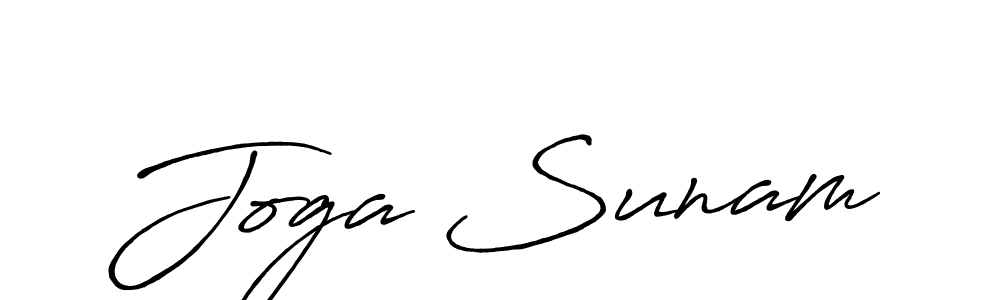Design your own signature with our free online signature maker. With this signature software, you can create a handwritten (Antro_Vectra_Bolder) signature for name Joga Sunam. Joga Sunam signature style 7 images and pictures png