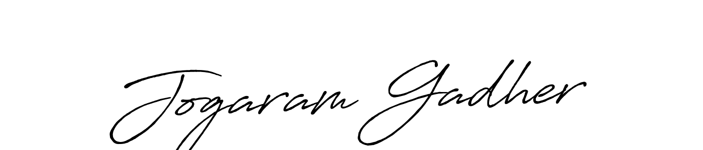 How to make Jogaram Gadher signature? Antro_Vectra_Bolder is a professional autograph style. Create handwritten signature for Jogaram Gadher name. Jogaram Gadher signature style 7 images and pictures png