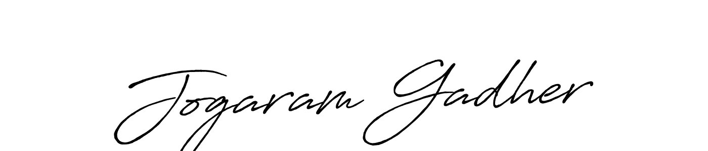 How to make Jogaram Gadher signature? Antro_Vectra_Bolder is a professional autograph style. Create handwritten signature for Jogaram Gadher name. Jogaram Gadher signature style 7 images and pictures png