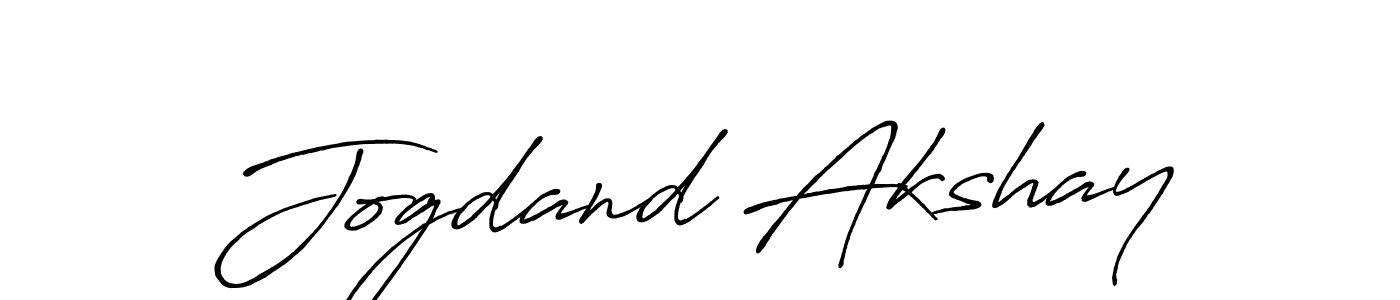 Make a beautiful signature design for name Jogdand Akshay. With this signature (Antro_Vectra_Bolder) style, you can create a handwritten signature for free. Jogdand Akshay signature style 7 images and pictures png