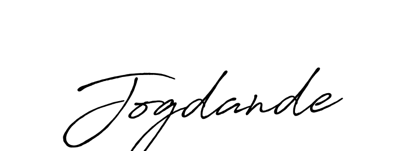 How to make Jogdande name signature. Use Antro_Vectra_Bolder style for creating short signs online. This is the latest handwritten sign. Jogdande signature style 7 images and pictures png