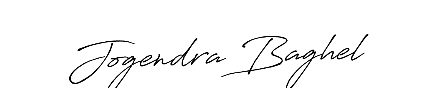 Make a beautiful signature design for name Jogendra Baghel. With this signature (Antro_Vectra_Bolder) style, you can create a handwritten signature for free. Jogendra Baghel signature style 7 images and pictures png