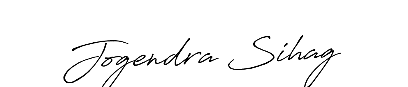 Use a signature maker to create a handwritten signature online. With this signature software, you can design (Antro_Vectra_Bolder) your own signature for name Jogendra Sihag. Jogendra Sihag signature style 7 images and pictures png