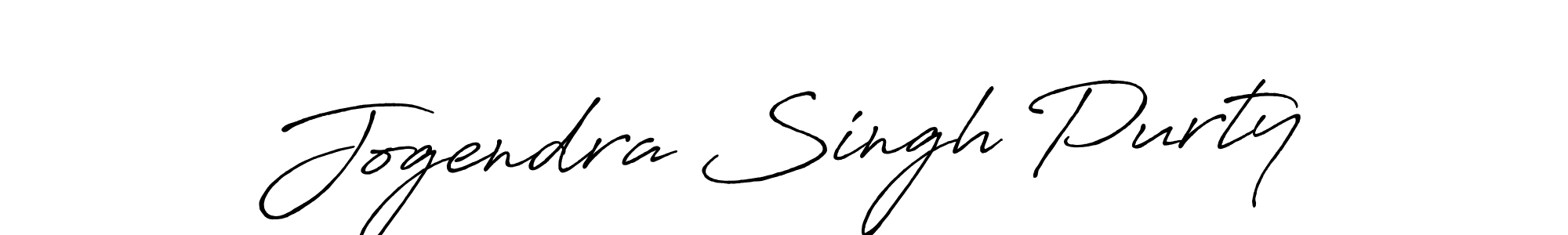 Jogendra Singh Purty stylish signature style. Best Handwritten Sign (Antro_Vectra_Bolder) for my name. Handwritten Signature Collection Ideas for my name Jogendra Singh Purty. Jogendra Singh Purty signature style 7 images and pictures png