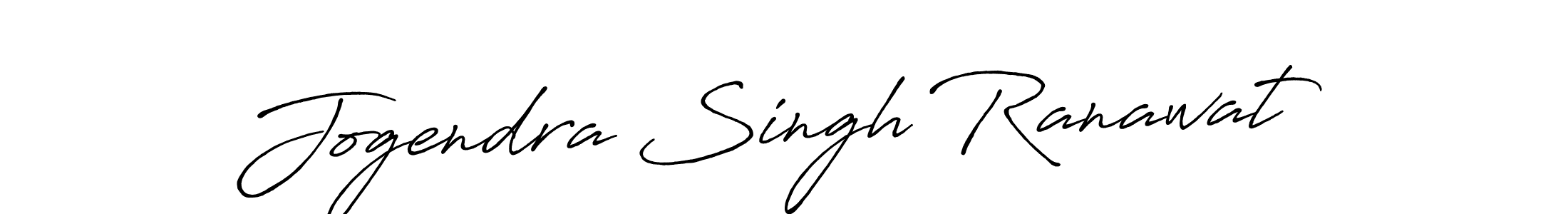 How to make Jogendra Singh Ranawat name signature. Use Antro_Vectra_Bolder style for creating short signs online. This is the latest handwritten sign. Jogendra Singh Ranawat signature style 7 images and pictures png