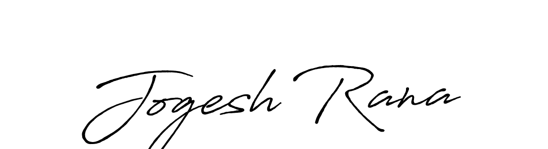 Create a beautiful signature design for name Jogesh Rana. With this signature (Antro_Vectra_Bolder) fonts, you can make a handwritten signature for free. Jogesh Rana signature style 7 images and pictures png