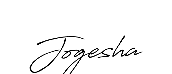How to make Jogesha signature? Antro_Vectra_Bolder is a professional autograph style. Create handwritten signature for Jogesha name. Jogesha signature style 7 images and pictures png