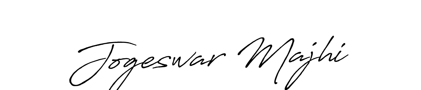 How to make Jogeswar Majhi name signature. Use Antro_Vectra_Bolder style for creating short signs online. This is the latest handwritten sign. Jogeswar Majhi signature style 7 images and pictures png