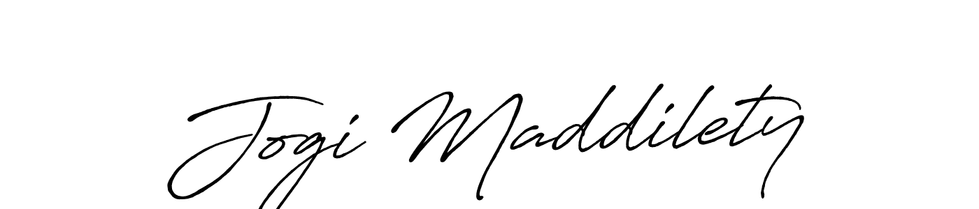 It looks lik you need a new signature style for name Jogi Maddilety. Design unique handwritten (Antro_Vectra_Bolder) signature with our free signature maker in just a few clicks. Jogi Maddilety signature style 7 images and pictures png