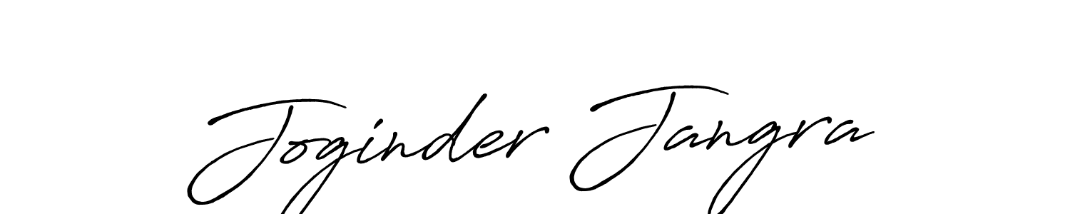 Design your own signature with our free online signature maker. With this signature software, you can create a handwritten (Antro_Vectra_Bolder) signature for name Joginder Jangra. Joginder Jangra signature style 7 images and pictures png