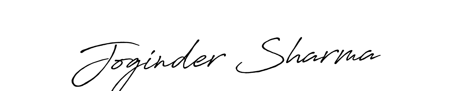 Design your own signature with our free online signature maker. With this signature software, you can create a handwritten (Antro_Vectra_Bolder) signature for name Joginder Sharma. Joginder Sharma signature style 7 images and pictures png