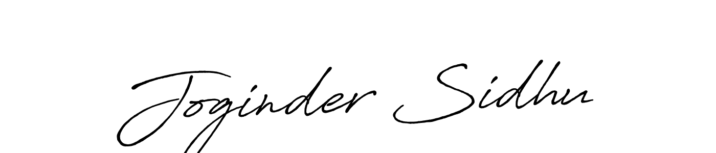 Make a beautiful signature design for name Joginder Sidhu. With this signature (Antro_Vectra_Bolder) style, you can create a handwritten signature for free. Joginder Sidhu signature style 7 images and pictures png