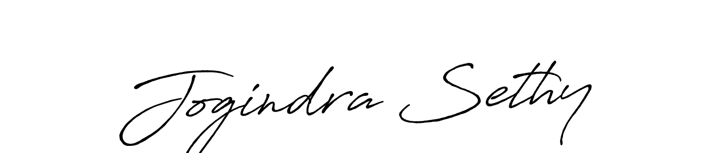 Create a beautiful signature design for name Jogindra Sethy. With this signature (Antro_Vectra_Bolder) fonts, you can make a handwritten signature for free. Jogindra Sethy signature style 7 images and pictures png