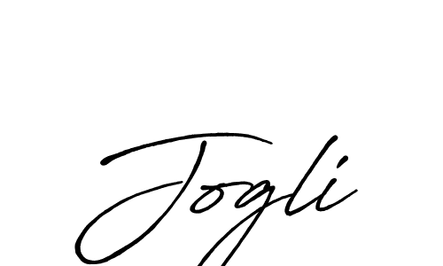 How to make Jogli name signature. Use Antro_Vectra_Bolder style for creating short signs online. This is the latest handwritten sign. Jogli signature style 7 images and pictures png