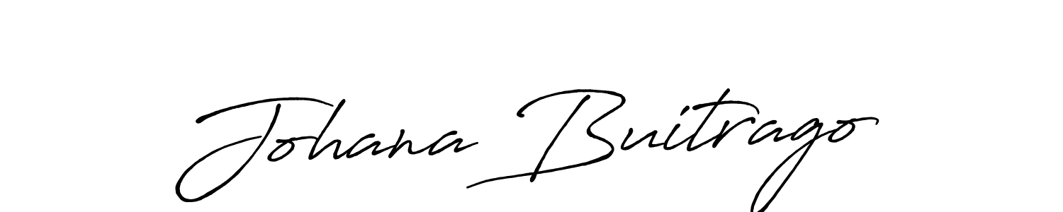 Make a beautiful signature design for name Johana Buitrago. With this signature (Antro_Vectra_Bolder) style, you can create a handwritten signature for free. Johana Buitrago signature style 7 images and pictures png