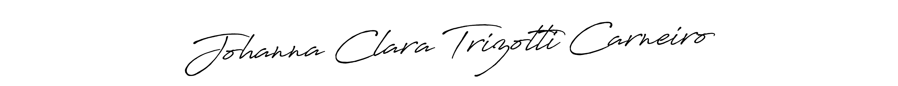 Antro_Vectra_Bolder is a professional signature style that is perfect for those who want to add a touch of class to their signature. It is also a great choice for those who want to make their signature more unique. Get Johanna Clara Trizotti Carneiro name to fancy signature for free. Johanna Clara Trizotti Carneiro signature style 7 images and pictures png