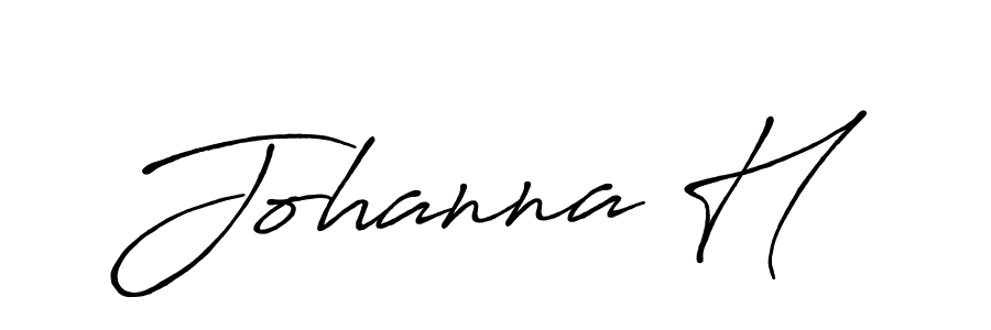 Johanna H stylish signature style. Best Handwritten Sign (Antro_Vectra_Bolder) for my name. Handwritten Signature Collection Ideas for my name Johanna H. Johanna H signature style 7 images and pictures png