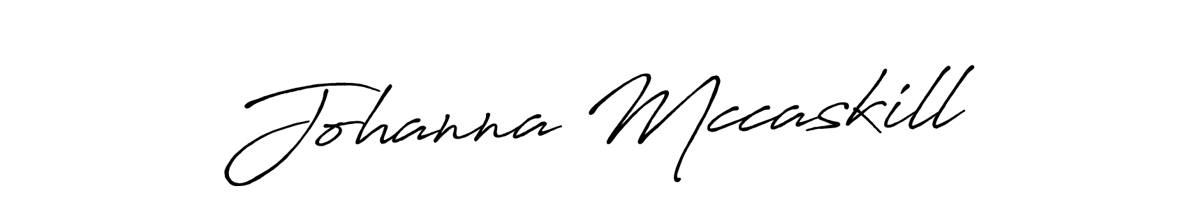 How to make Johanna Mccaskill name signature. Use Antro_Vectra_Bolder style for creating short signs online. This is the latest handwritten sign. Johanna Mccaskill signature style 7 images and pictures png