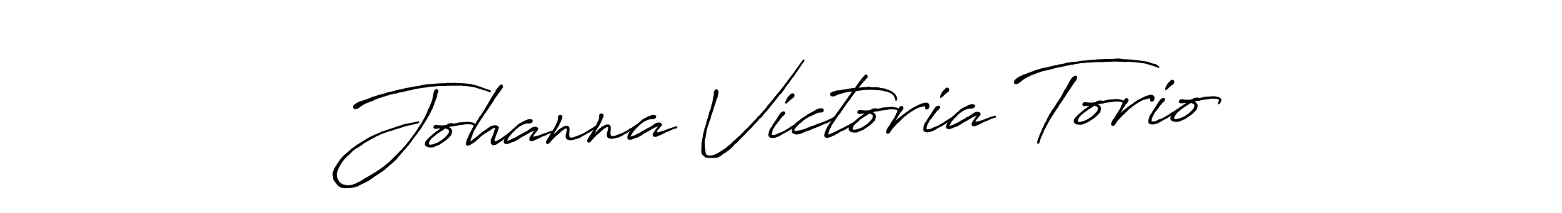 Make a beautiful signature design for name Johanna Victoria Torio. With this signature (Antro_Vectra_Bolder) style, you can create a handwritten signature for free. Johanna Victoria Torio signature style 7 images and pictures png