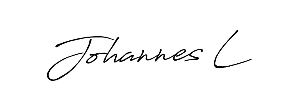 How to make Johannes L signature? Antro_Vectra_Bolder is a professional autograph style. Create handwritten signature for Johannes L name. Johannes L signature style 7 images and pictures png