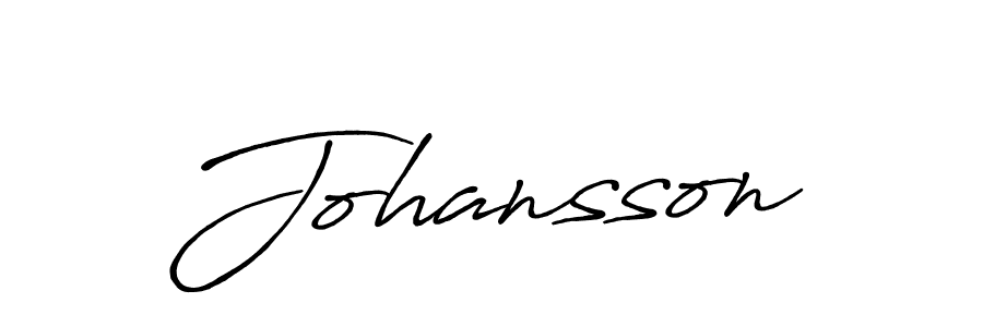 Johansson stylish signature style. Best Handwritten Sign (Antro_Vectra_Bolder) for my name. Handwritten Signature Collection Ideas for my name Johansson. Johansson signature style 7 images and pictures png