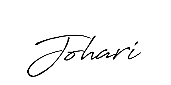 Design your own signature with our free online signature maker. With this signature software, you can create a handwritten (Antro_Vectra_Bolder) signature for name Johari. Johari signature style 7 images and pictures png