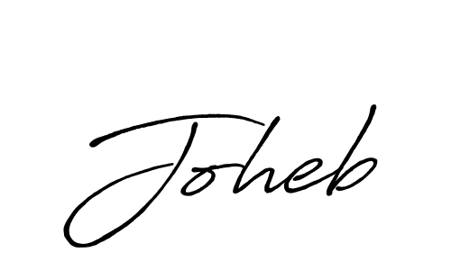 Similarly Antro_Vectra_Bolder is the best handwritten signature design. Signature creator online .You can use it as an online autograph creator for name Joheb. Joheb signature style 7 images and pictures png