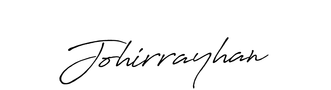 Also we have Johirrayhan name is the best signature style. Create professional handwritten signature collection using Antro_Vectra_Bolder autograph style. Johirrayhan signature style 7 images and pictures png