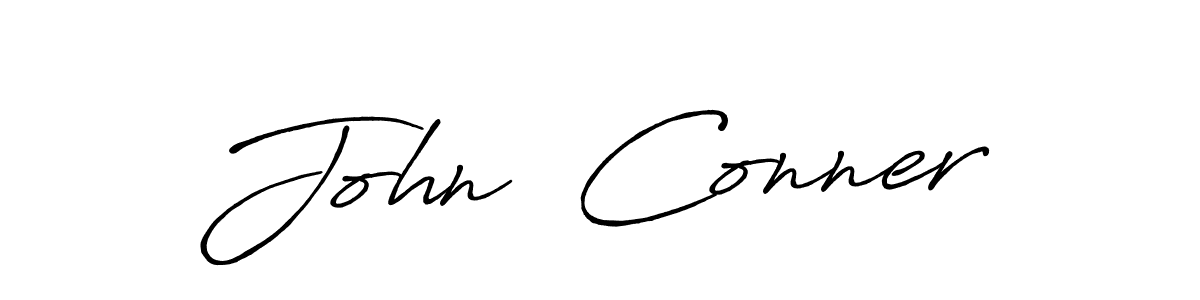 Make a short John  Conner signature style. Manage your documents anywhere anytime using Antro_Vectra_Bolder. Create and add eSignatures, submit forms, share and send files easily. John  Conner signature style 7 images and pictures png