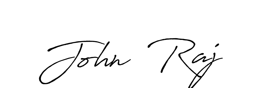 Use a signature maker to create a handwritten signature online. With this signature software, you can design (Antro_Vectra_Bolder) your own signature for name John  Raj. John  Raj signature style 7 images and pictures png