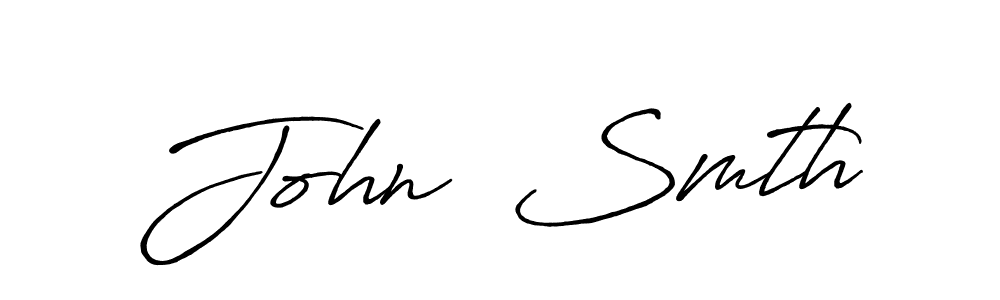 Use a signature maker to create a handwritten signature online. With this signature software, you can design (Antro_Vectra_Bolder) your own signature for name John  Smth. John  Smth signature style 7 images and pictures png