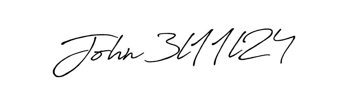 John 3l11l24 stylish signature style. Best Handwritten Sign (Antro_Vectra_Bolder) for my name. Handwritten Signature Collection Ideas for my name John 3l11l24. John 3l11l24 signature style 7 images and pictures png