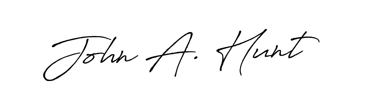 This is the best signature style for the John A. Hunt name. Also you like these signature font (Antro_Vectra_Bolder). Mix name signature. John A. Hunt signature style 7 images and pictures png