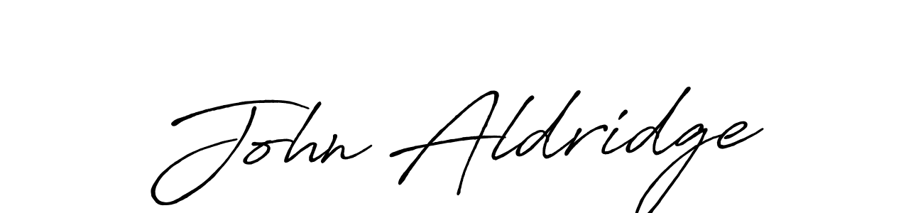 Create a beautiful signature design for name John Aldridge. With this signature (Antro_Vectra_Bolder) fonts, you can make a handwritten signature for free. John Aldridge signature style 7 images and pictures png