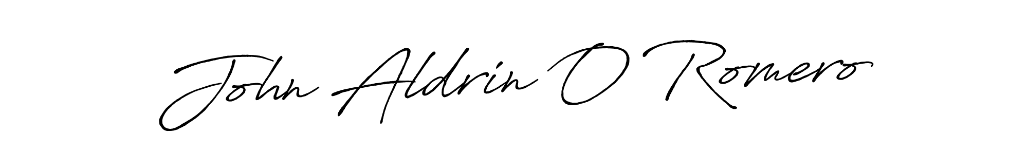 The best way (Antro_Vectra_Bolder) to make a short signature is to pick only two or three words in your name. The name John Aldrin O Romero include a total of six letters. For converting this name. John Aldrin O Romero signature style 7 images and pictures png