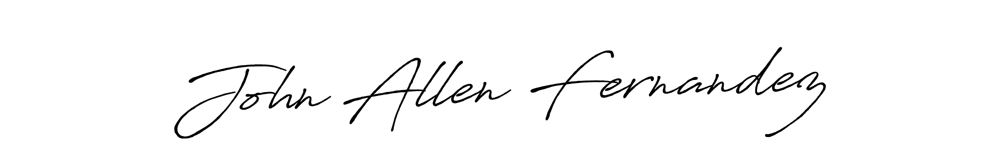 John Allen Fernandez stylish signature style. Best Handwritten Sign (Antro_Vectra_Bolder) for my name. Handwritten Signature Collection Ideas for my name John Allen Fernandez. John Allen Fernandez signature style 7 images and pictures png