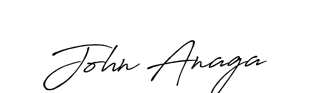 Create a beautiful signature design for name John Anaga. With this signature (Antro_Vectra_Bolder) fonts, you can make a handwritten signature for free. John Anaga signature style 7 images and pictures png