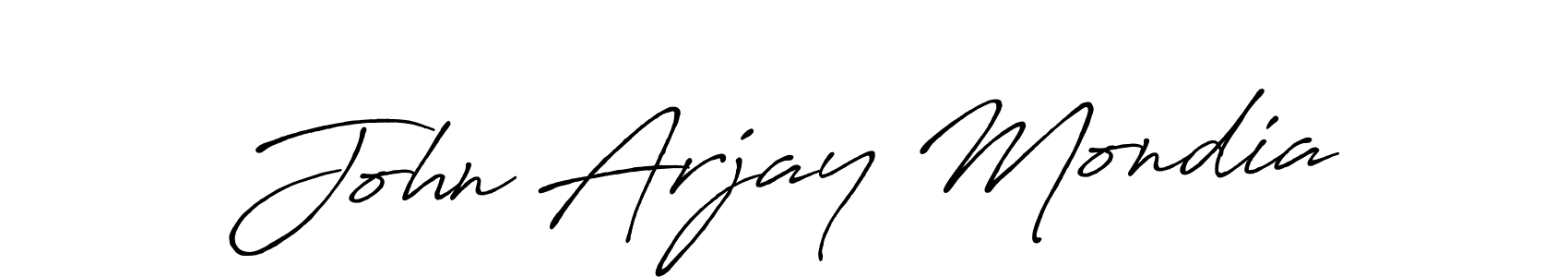 Antro_Vectra_Bolder is a professional signature style that is perfect for those who want to add a touch of class to their signature. It is also a great choice for those who want to make their signature more unique. Get John Arjay Mondia name to fancy signature for free. John Arjay Mondia signature style 7 images and pictures png
