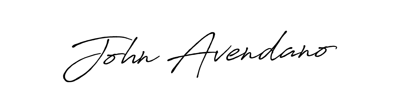 Also we have John Avendano name is the best signature style. Create professional handwritten signature collection using Antro_Vectra_Bolder autograph style. John Avendano signature style 7 images and pictures png