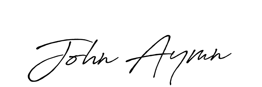 Use a signature maker to create a handwritten signature online. With this signature software, you can design (Antro_Vectra_Bolder) your own signature for name John Aymn. John Aymn signature style 7 images and pictures png