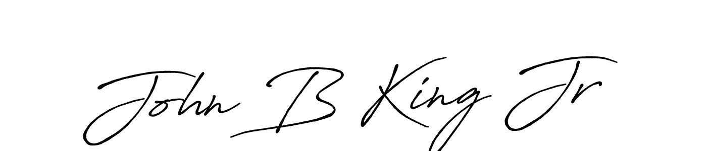 Antro_Vectra_Bolder is a professional signature style that is perfect for those who want to add a touch of class to their signature. It is also a great choice for those who want to make their signature more unique. Get John B King Jr name to fancy signature for free. John B King Jr signature style 7 images and pictures png